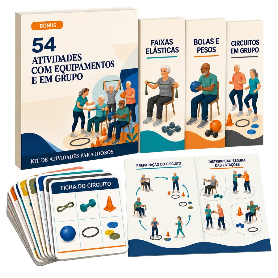 54 atividades com equipamentos e em família